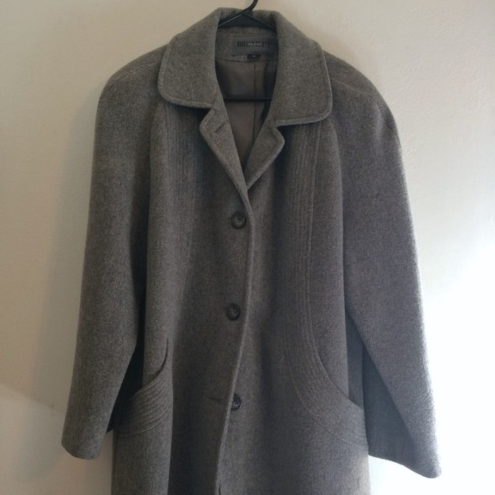 Gray 100% Bromley Wool Coat